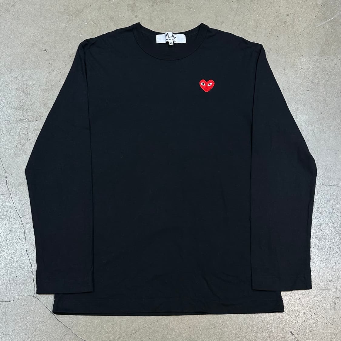 XL 꼼데가르송 긴팔 티셔츠 상품이미지2