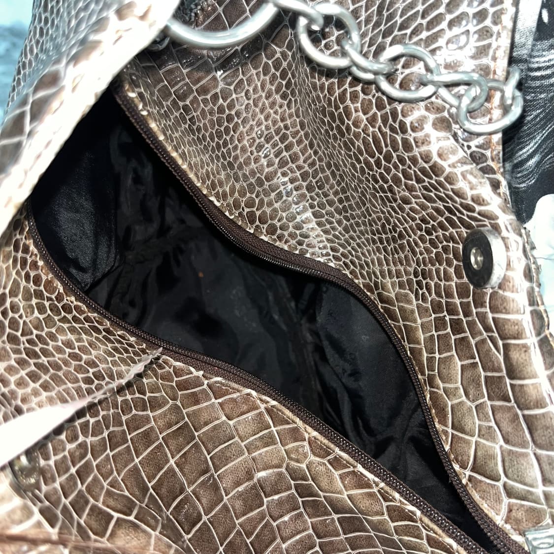 빈티지 브라운 글로시 파에톤 백 상품이미지6