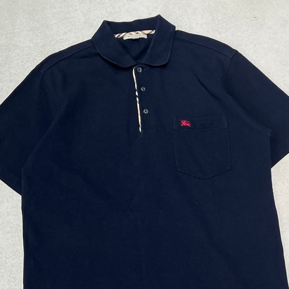 버버리 반팔카라티+명품감정서 s10655 상품이미지3