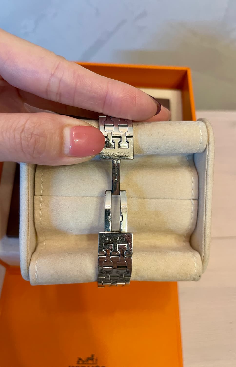 (정품 풀박)HERMES에르메스 H 아워 시계 /스몰사이즈 상품이미지7