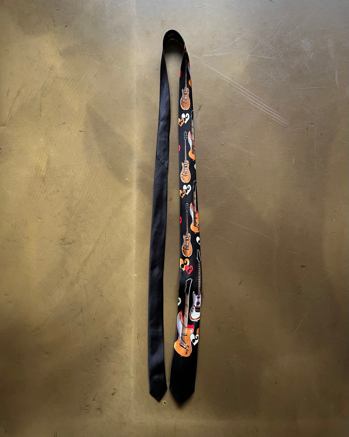 Japanese Vintage Guitar Graphic Necktie 상품이미지4