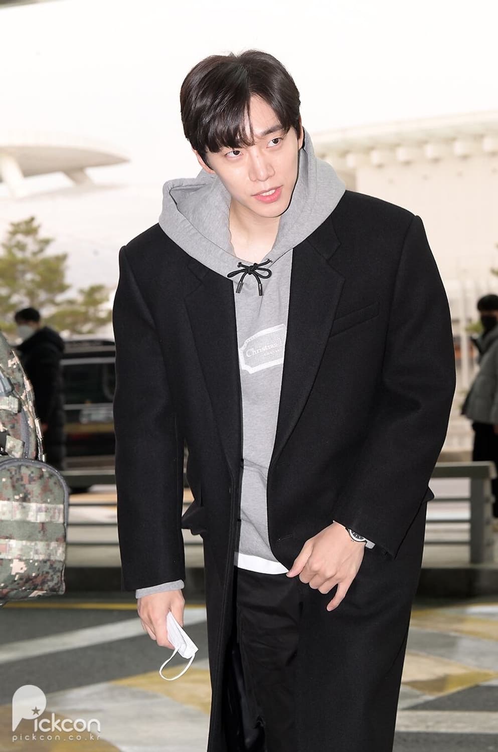 디올 그레이 로고 후드티셔츠 새상품 상품이미지2