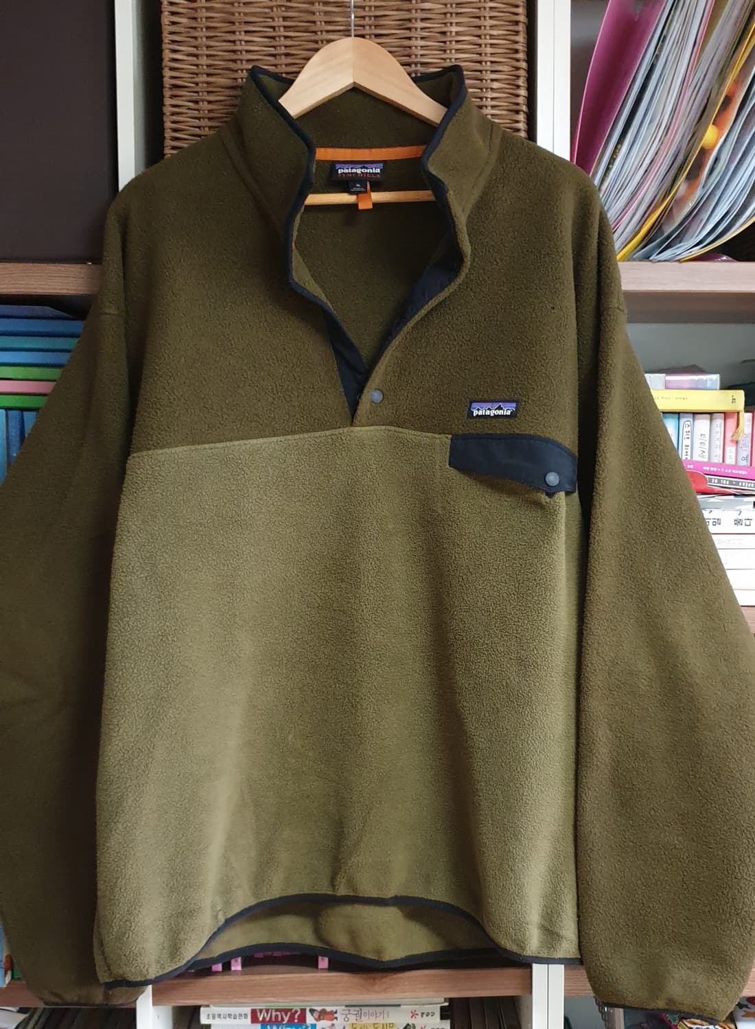 파타고니아 신칠라 스냅티 스웨터 카고그린 색상 XL
 상품이미지3