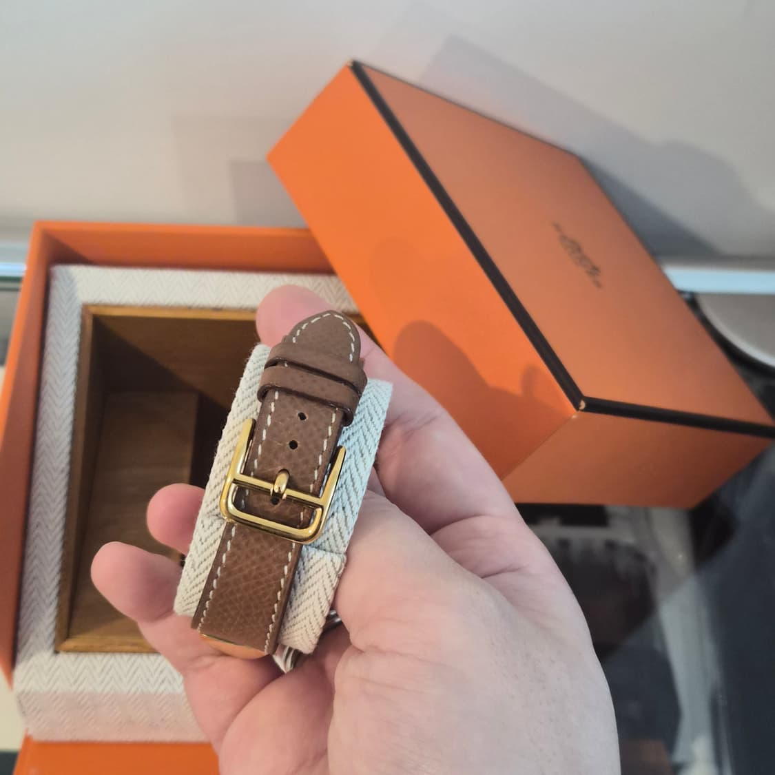 에르메스 빈티지 메도르 금장 시계 상품이미지3