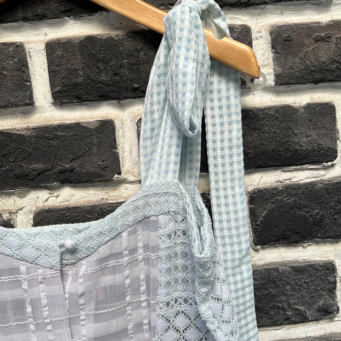 rurumu: 레이스업 플리츠 원피스 상품이미지2