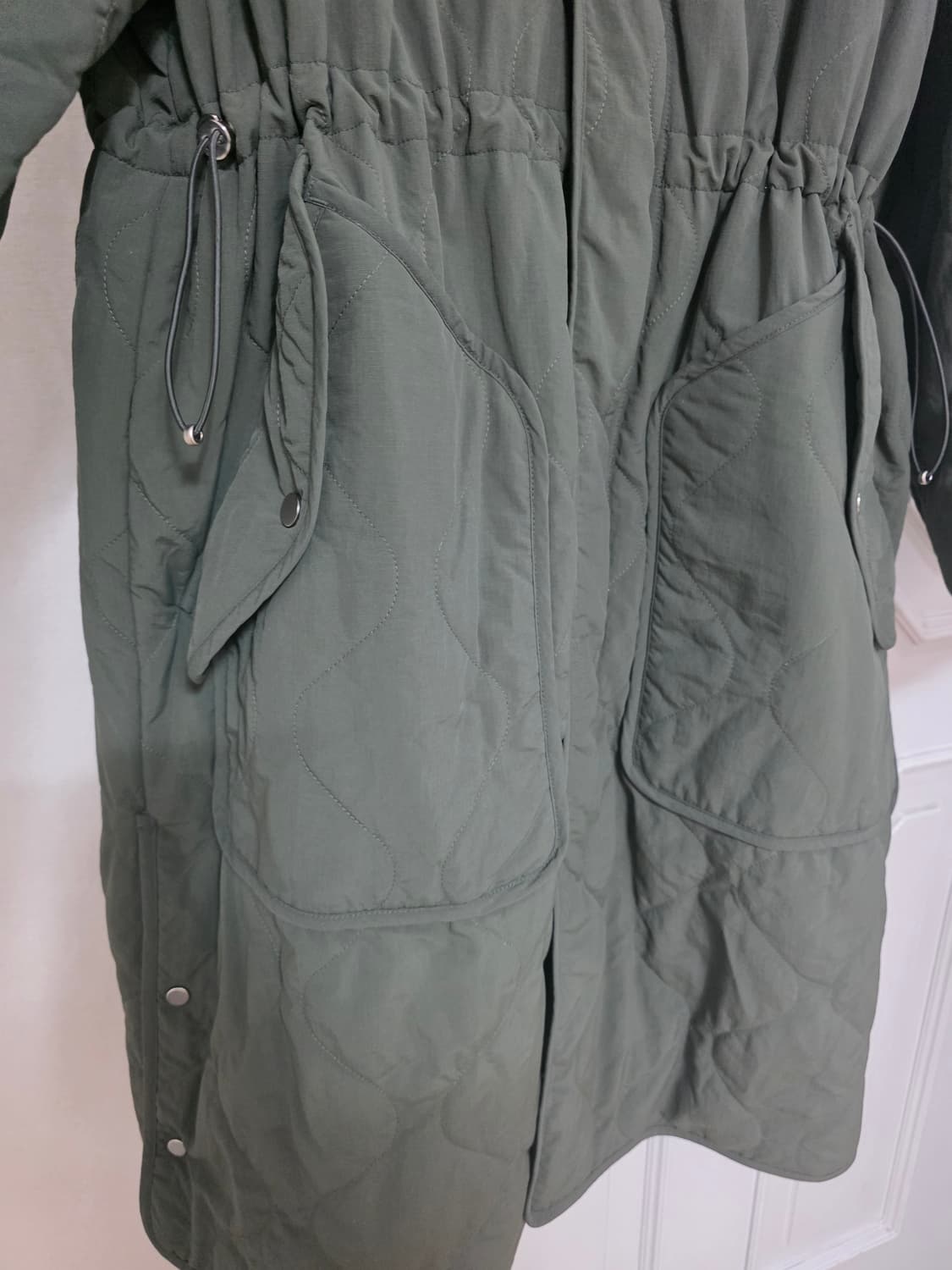 지오송지오 퀼팅 롱자켓 야상 상품이미지4