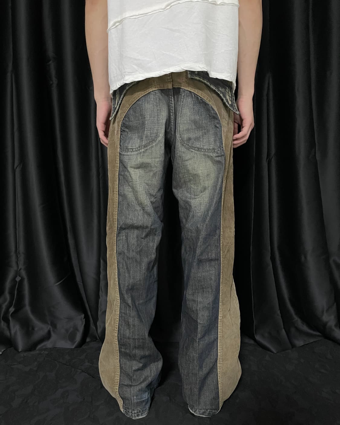 S.nik Jeans 웨스턴 패치워크 데님 팬츠 상품이미지3