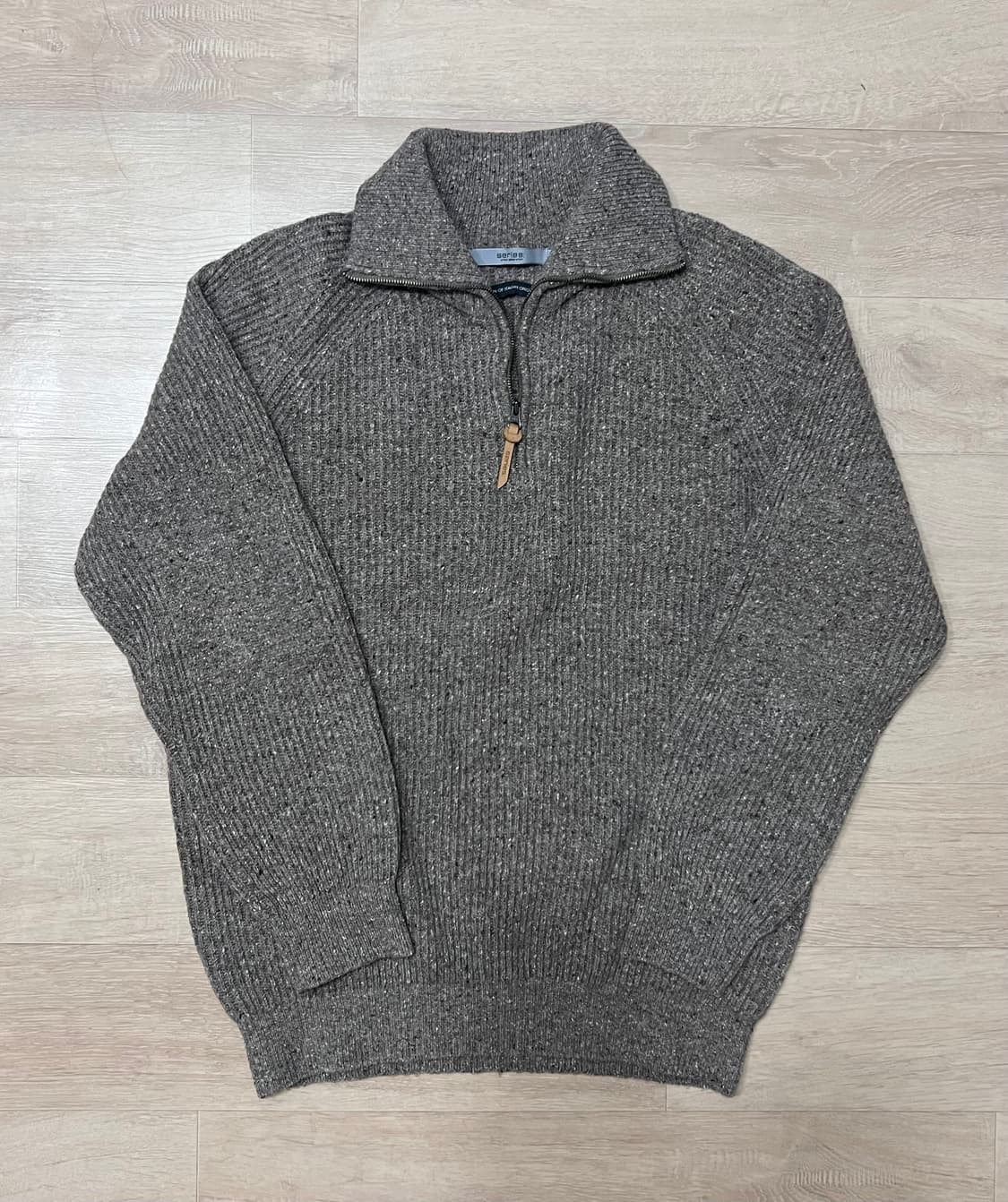 [95] 시리즈 series; 수입 원사 반집업 풀오버 니트 상품이미지1