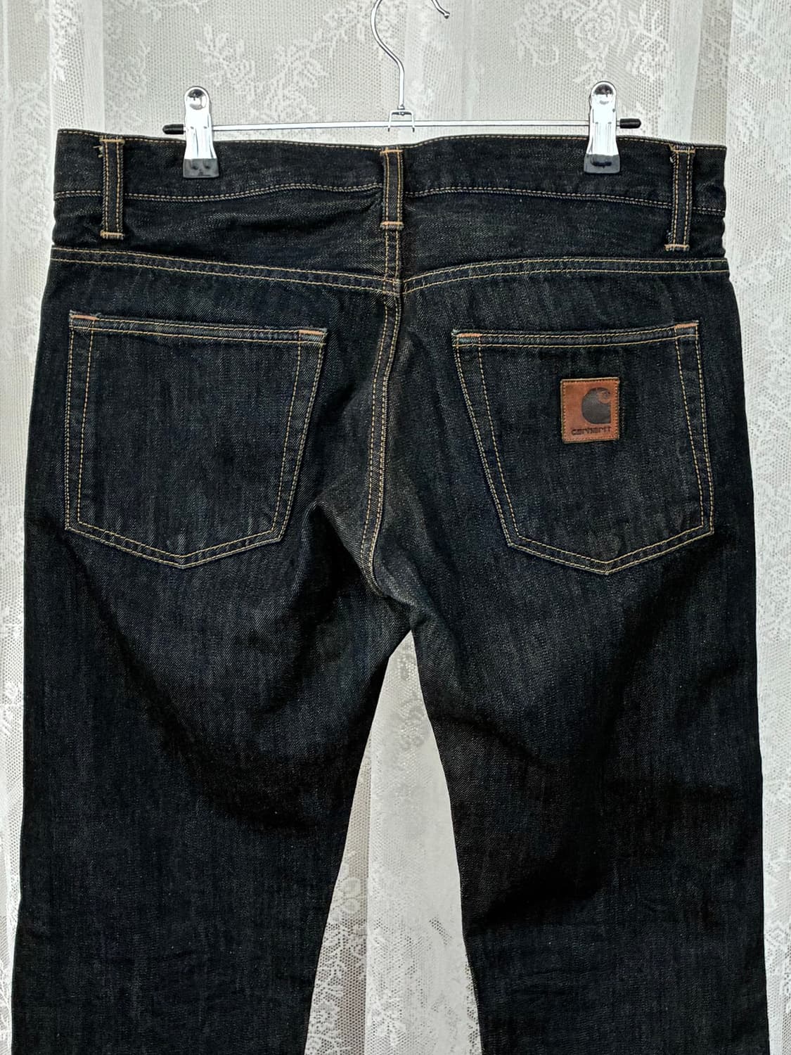 30) 칼하트 RACKET PANT 생지 데님 청바지 상품이미지4