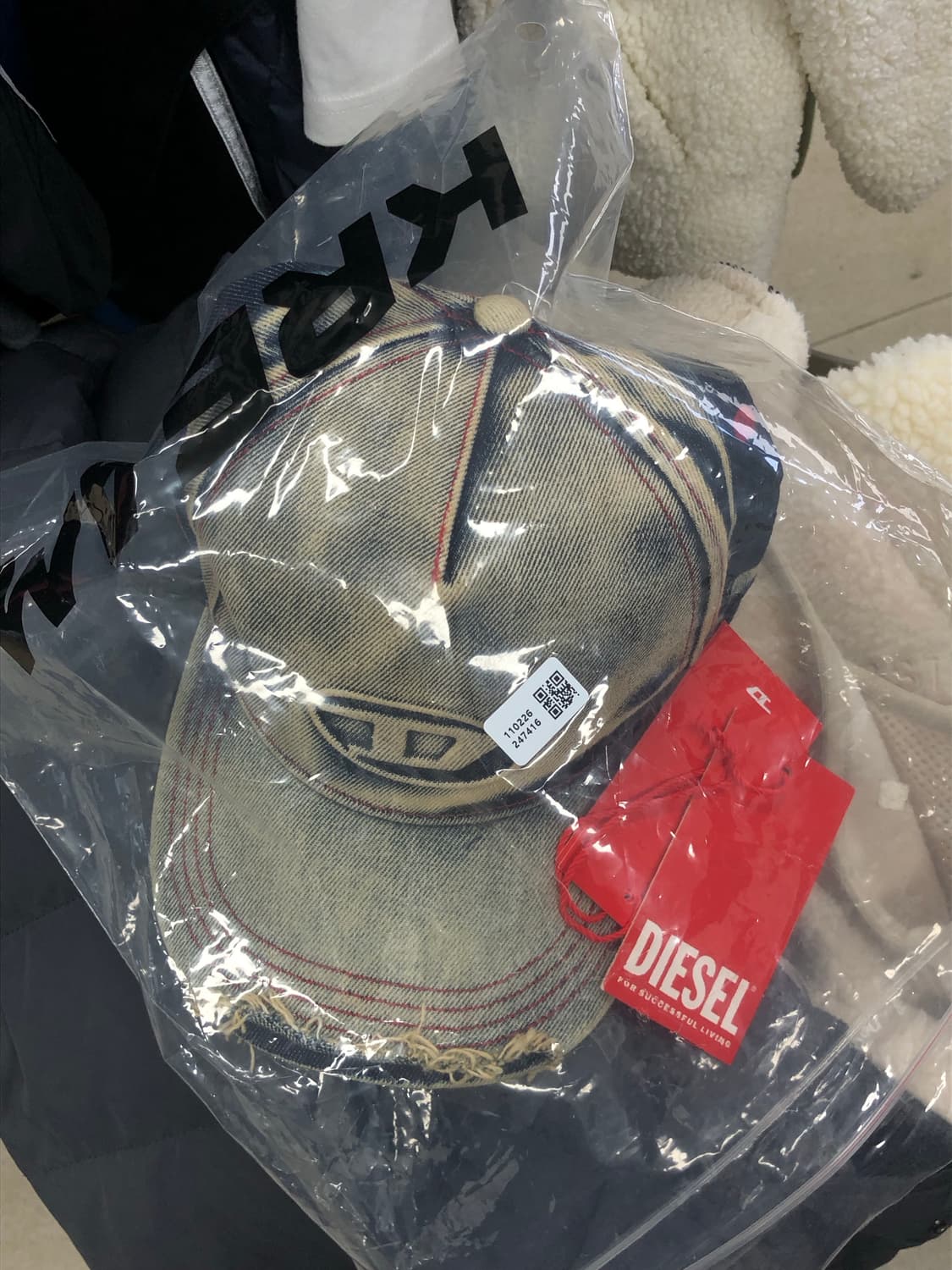 디젤 세이몬 데미지 볼캡 모자 상품이미지1