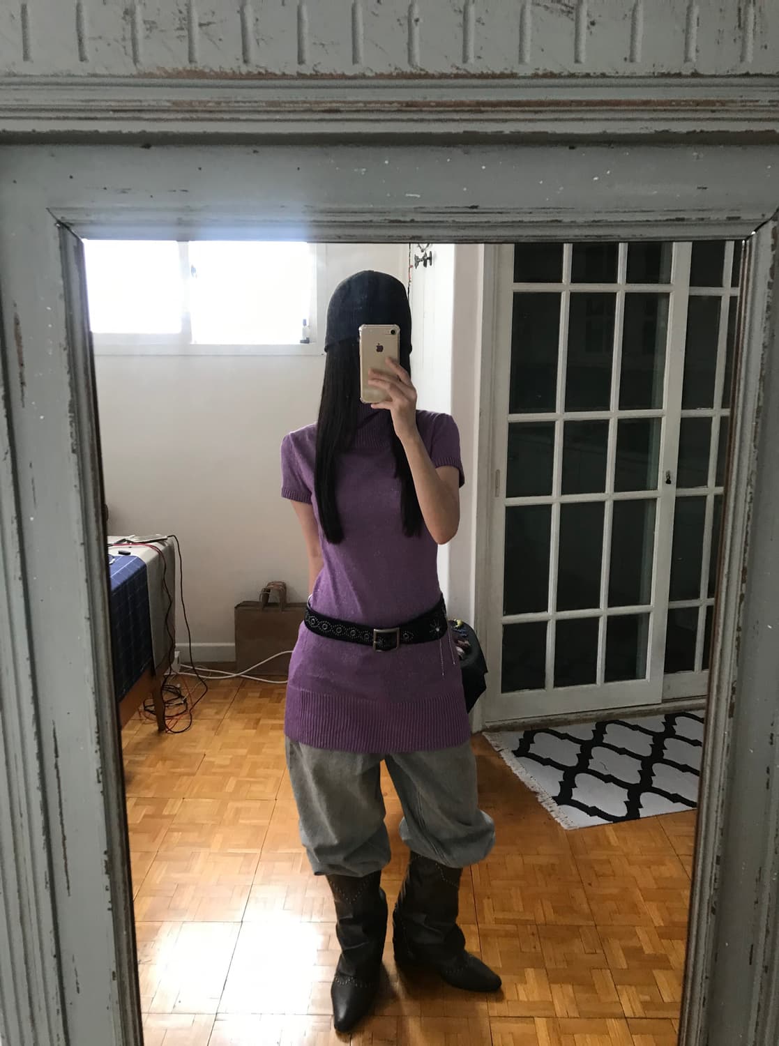 vintage pearl purple knit 상품이미지2
