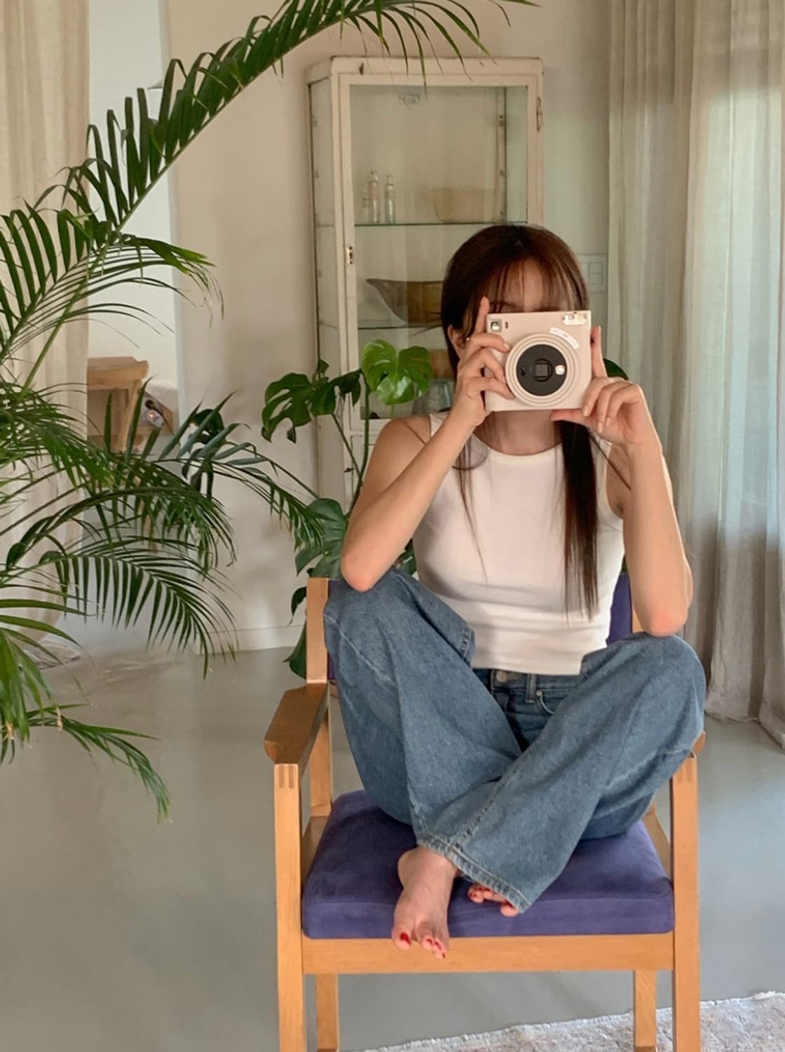 프렌치오브 made 부유방 커버 라운드 나시 슬리브리스 상품이미지7