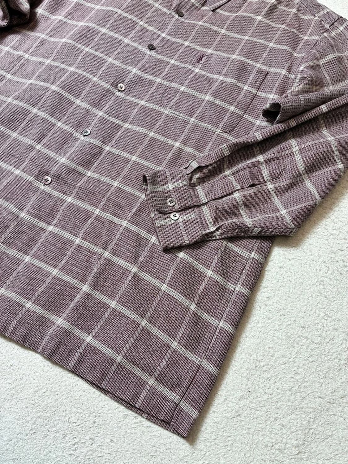 입생로랑 00's 체크 로고 시그니처 셔츠 PN7008 상품이미지4