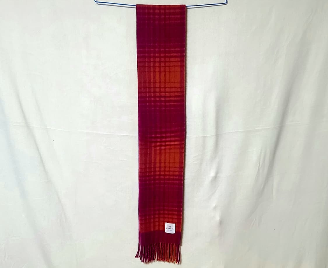 LANVIN 랑방 캐시미어 타탄체크 머플러 상품이미지4