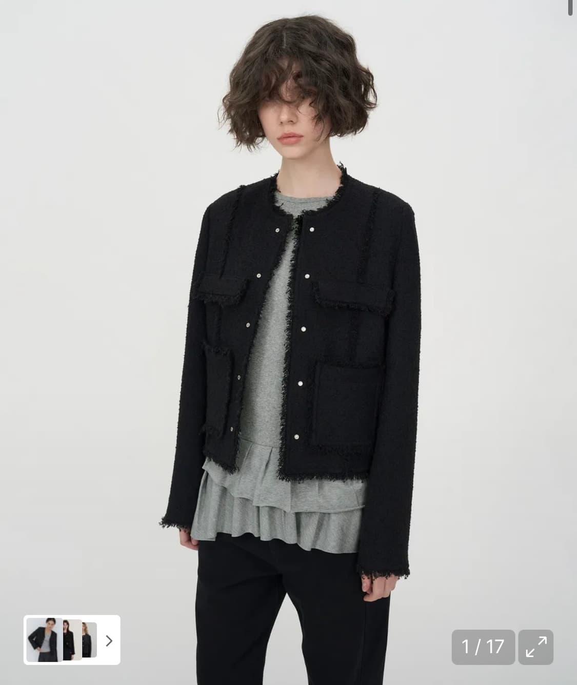 인사일런스 트위드 자켓 상품이미지1