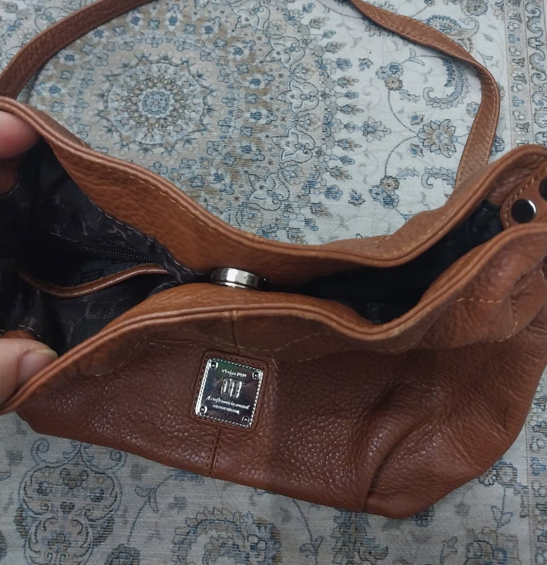 니콜밀러 브라운 래더 복조리백 (토트백 / 숄더백 가능) 상품이미지8