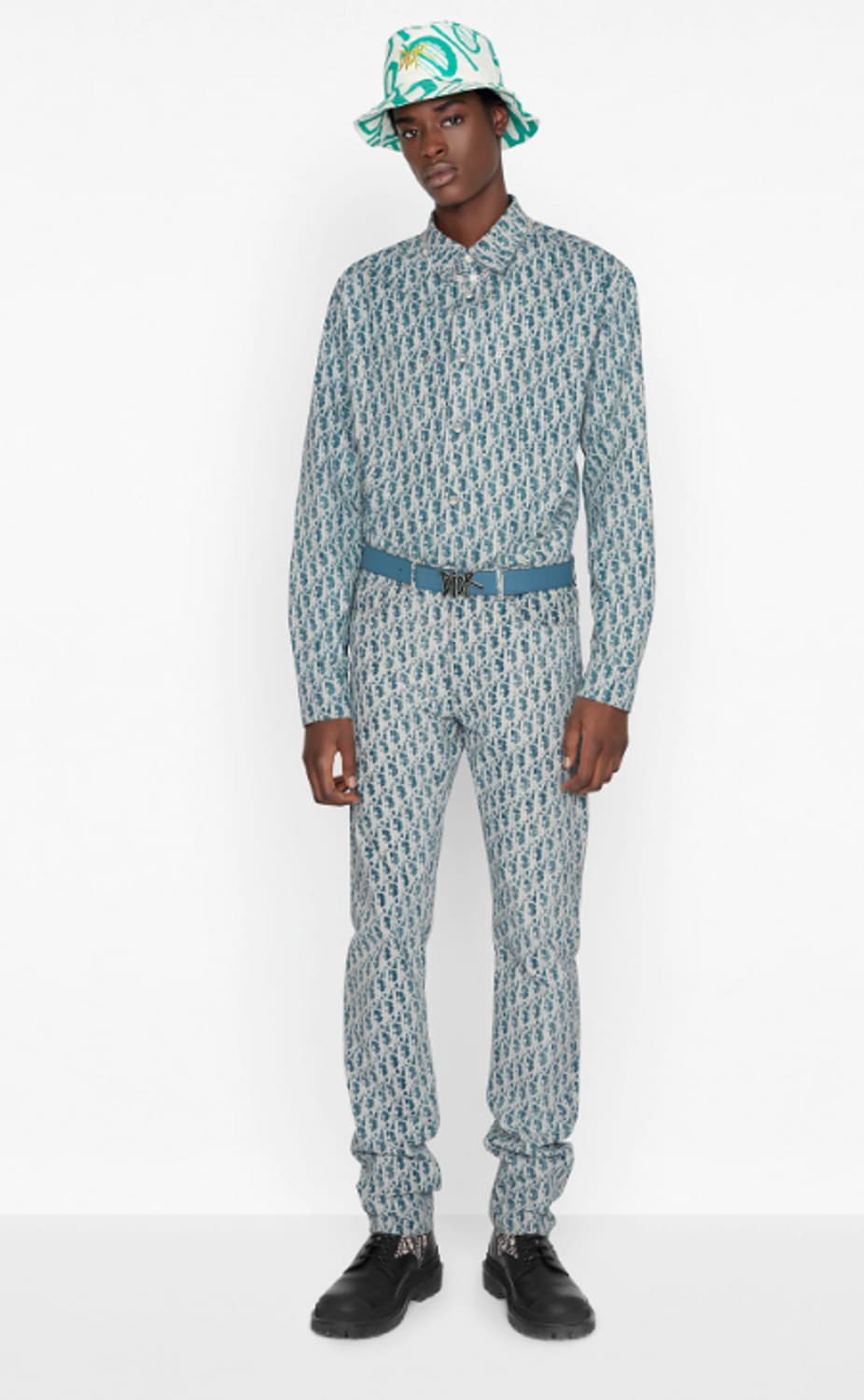 [33] 디올 오블리크 카스리 코튼 데님 진 상품이미지1