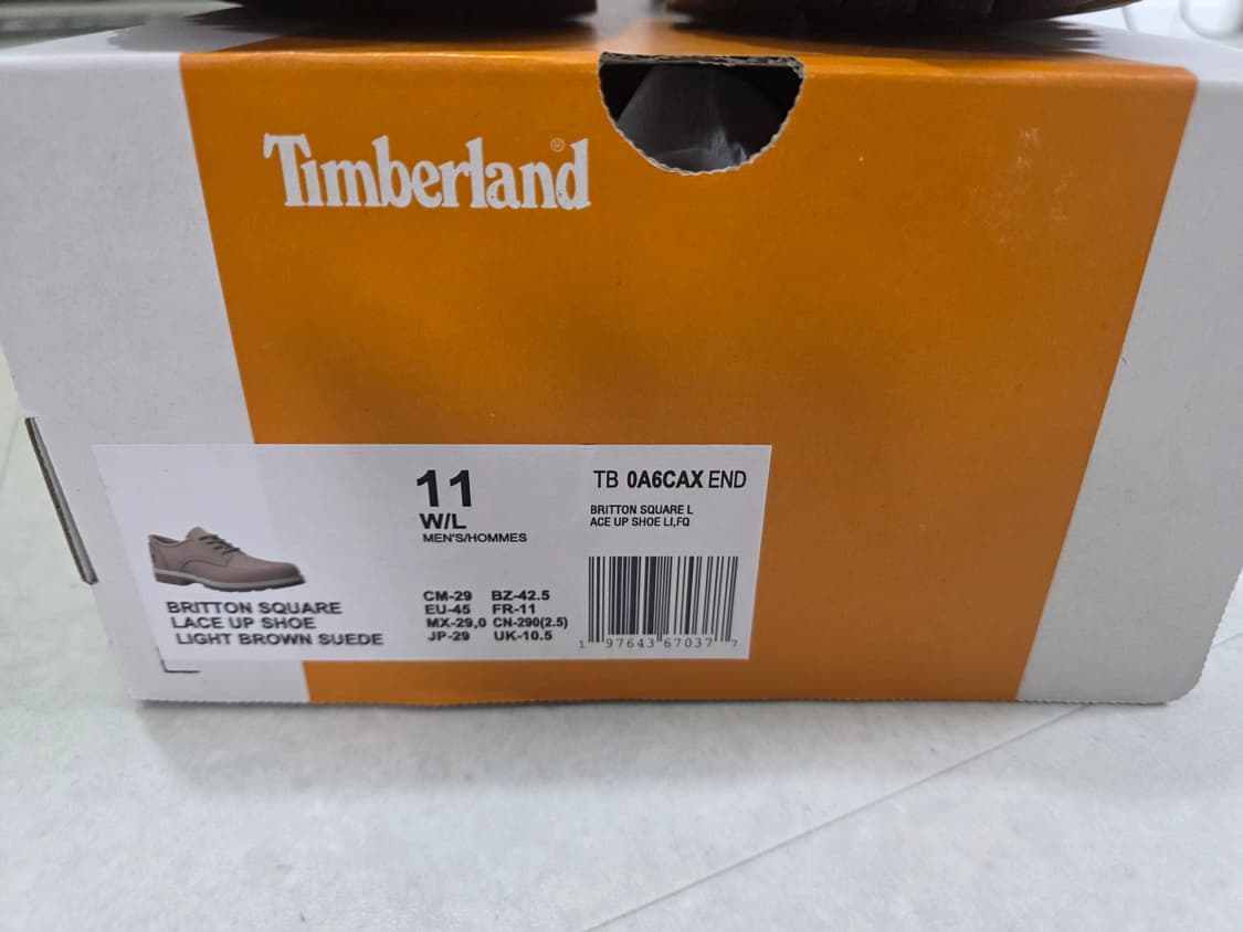 [새상품 ]팀버랜드 스웨이드 LACE UP SHOE 290 상품이미지3