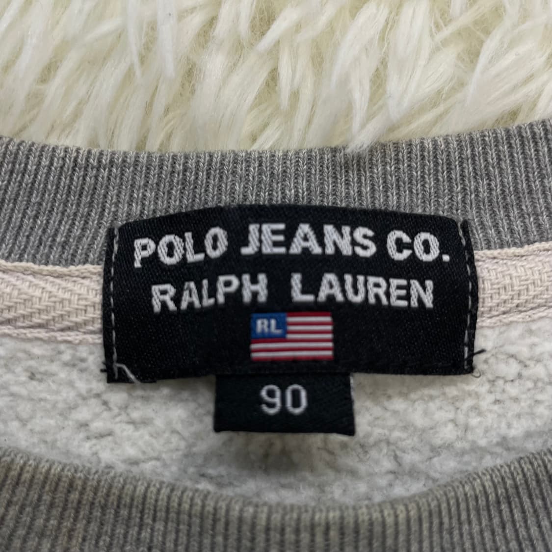 폴로 랄프로렌 아치 로고 크루넥 맨투맨 그레이 상품이미지4