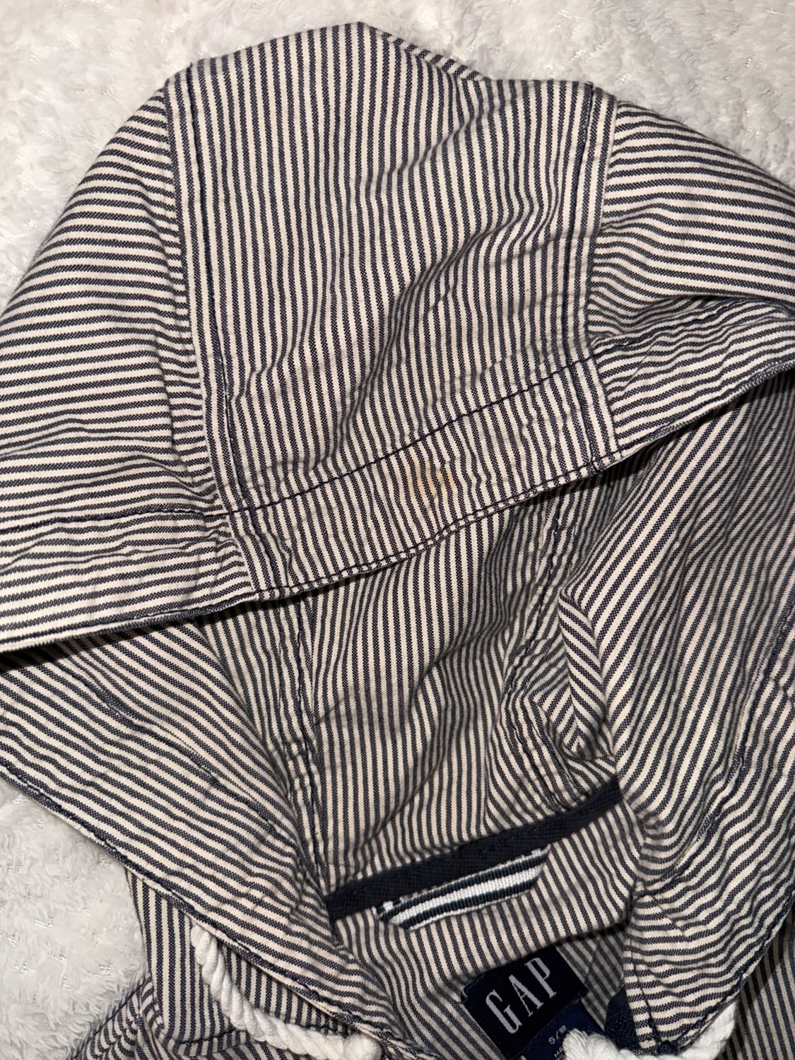 갭 스트라이프 빈티지 후드집업 상품이미지4