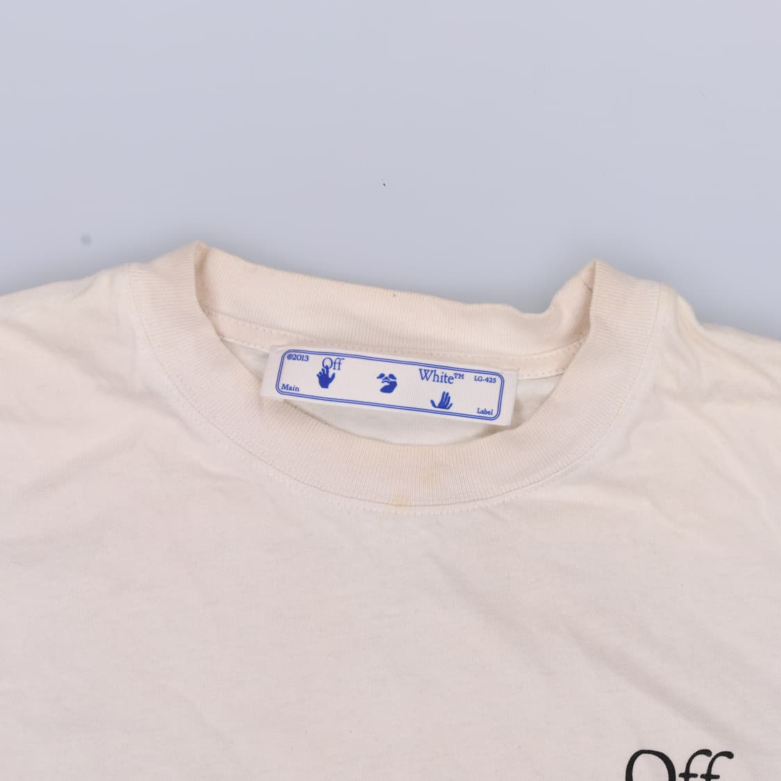 XXS 오프화이트 프린팅 반팔티 0327H1 상품이미지5