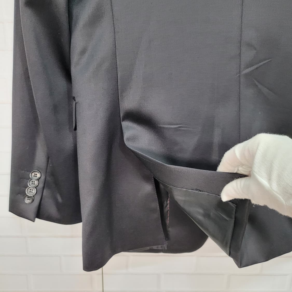 솔리드옴므 우영미 정장 자켓 모100% 100사이즈 상품이미지7