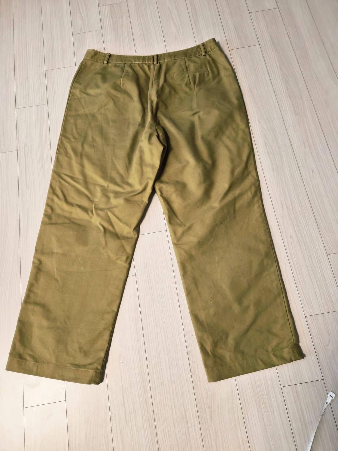 [Petit France] 유니크한 지퍼 포켓 와이드 팬츠 (카키/사이즈 상품이미지5