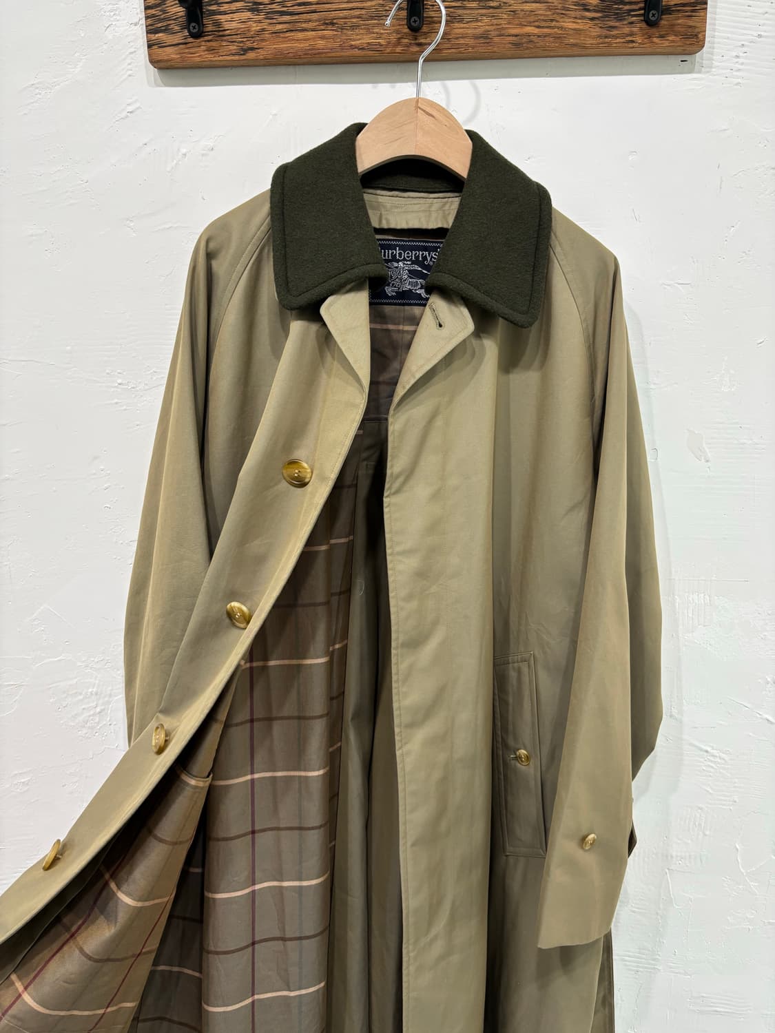 Burberry 버버리 카라 커버 카키 롱 트렌치코트 상품이미지3