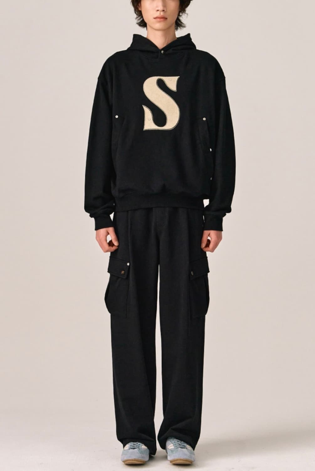 세터 후드티 블랙 s 상품이미지4