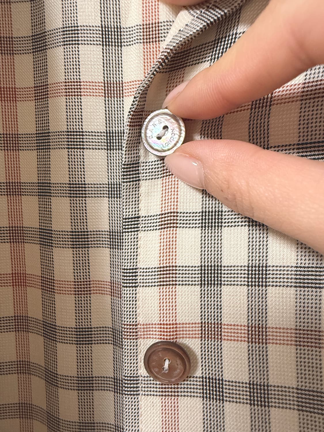 닥스 DAKS 체크 반팔 원피스 상품이미지5