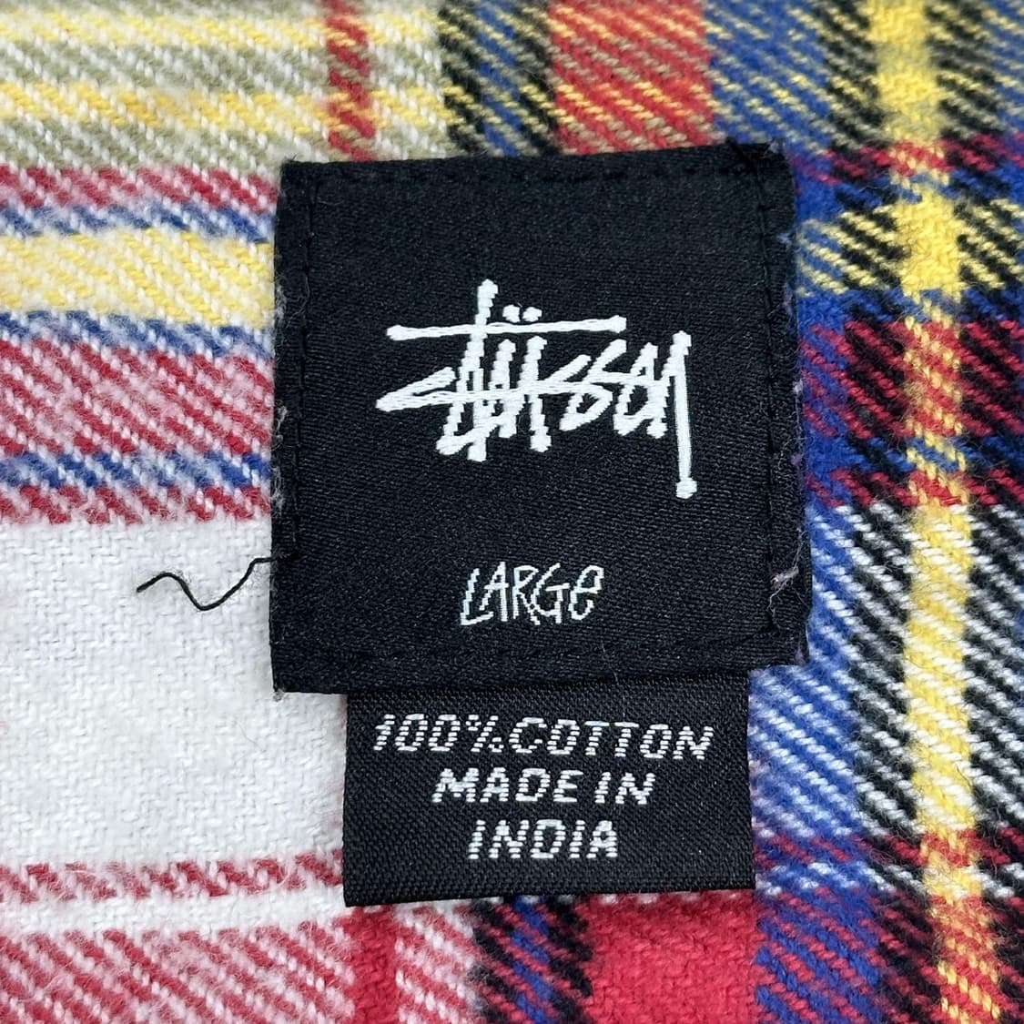 스투시 써멀 플란넬 울 체크셔츠 남방 L 상품이미지6