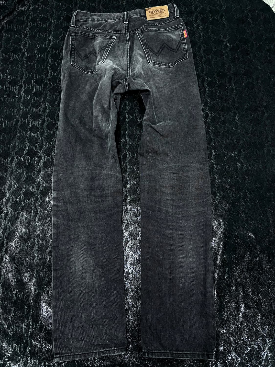 “EDWIN” Black Straight Fit Pants 상품이미지5