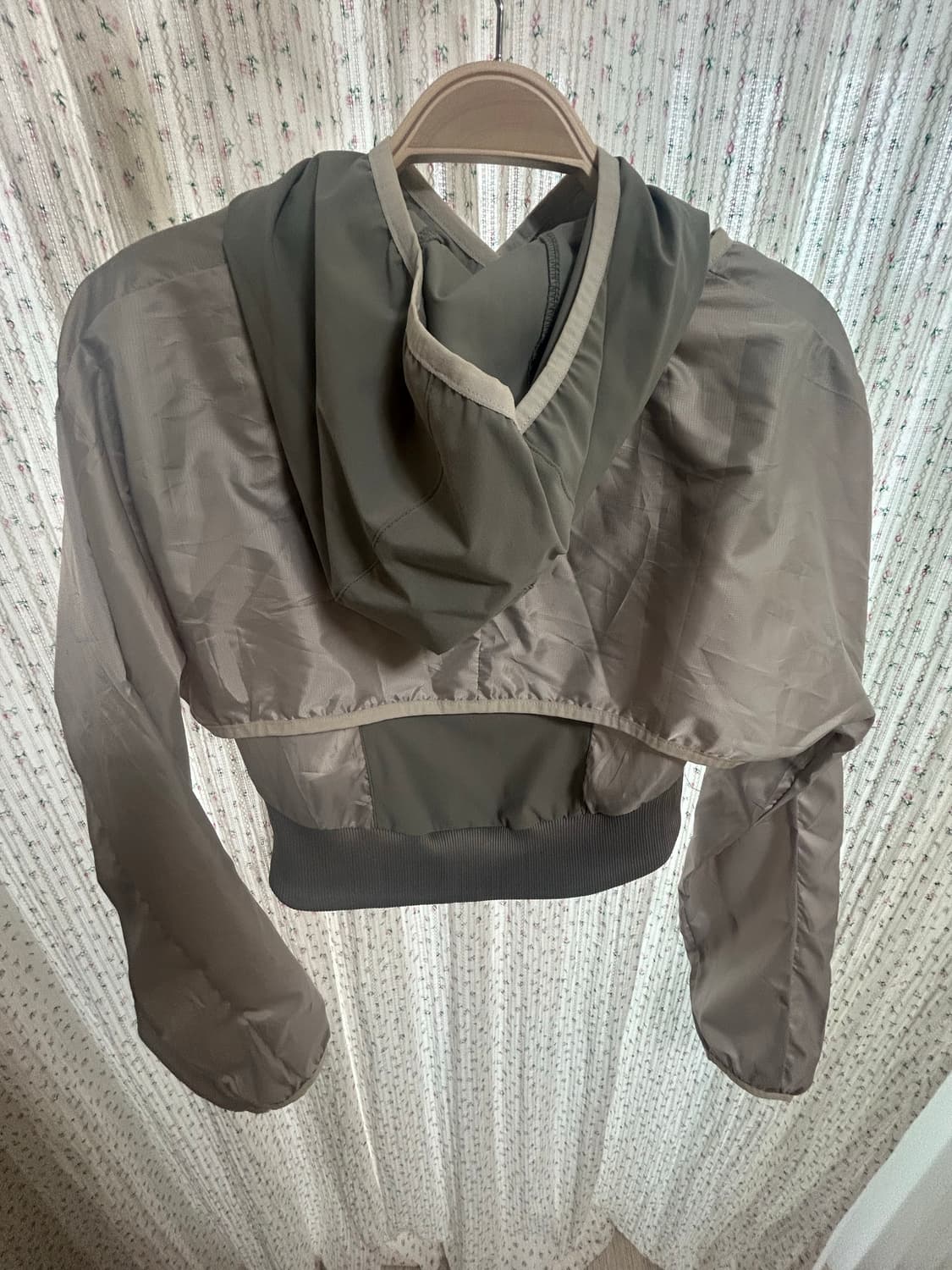 오호스 투웨이 후디 볼레로 카키 상품이미지4