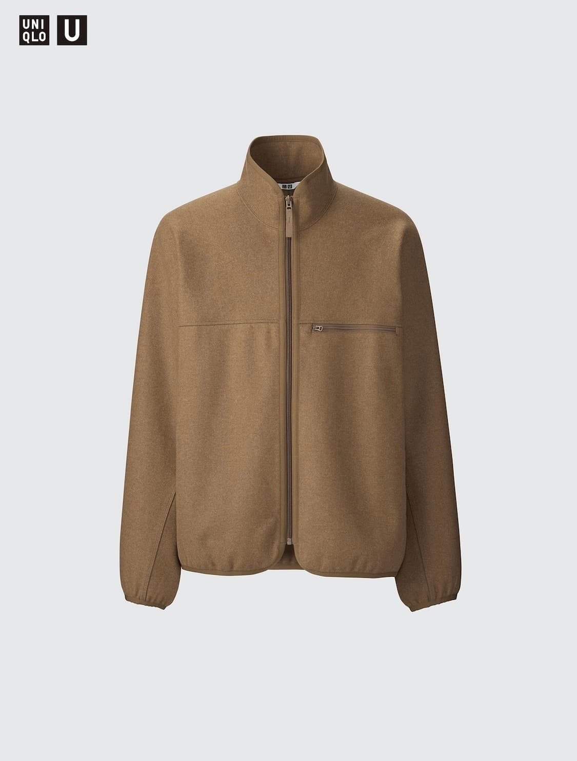 유니클로U 브러시드저지집업블루종 S 상품이미지3