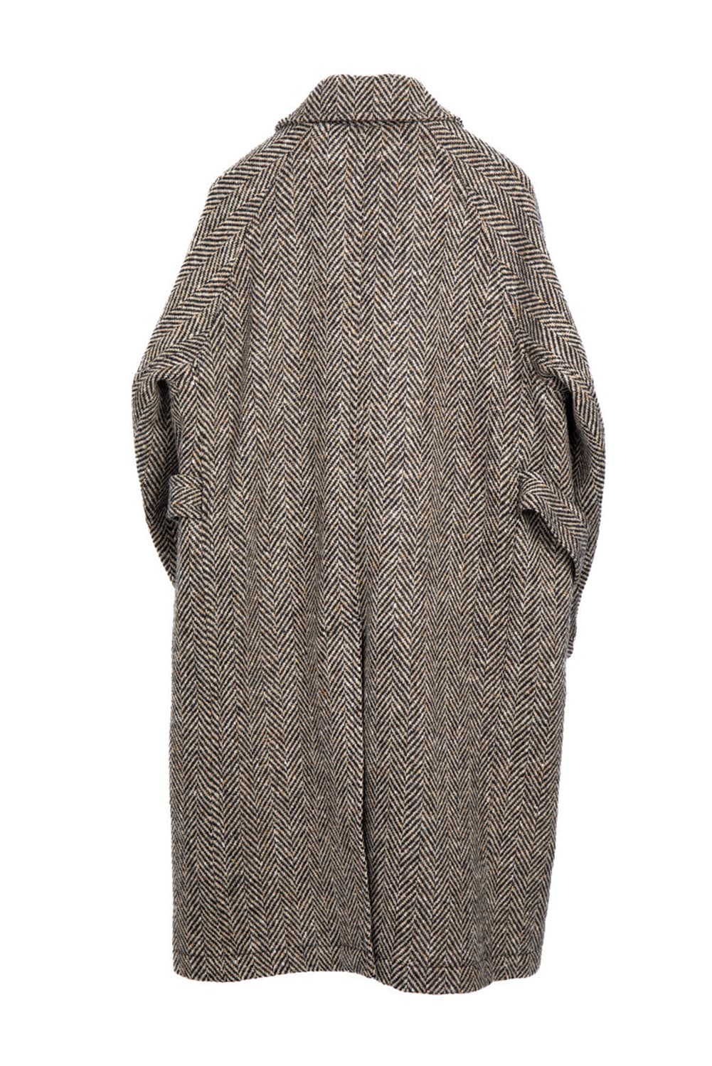 [S]도큐먼트 도네갈 트위드 발마칸 코트 베이지 상품이미지2