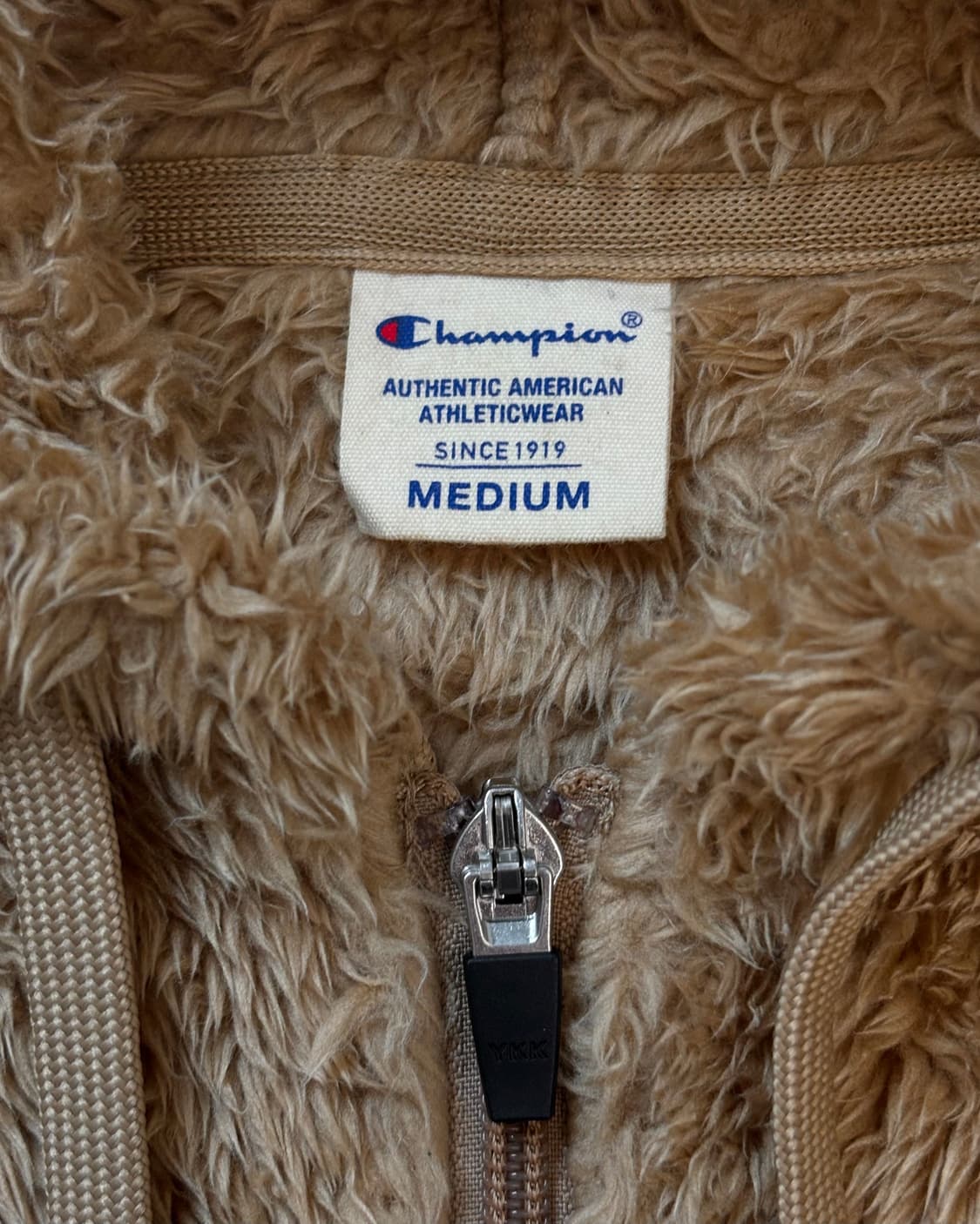 Champion 챔피온 베이지컬러 퍼 후드집업 상품이미지4