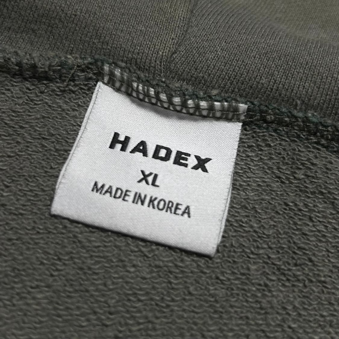 [XL] Hadex 카키 오버핏 후드티 상품이미지3