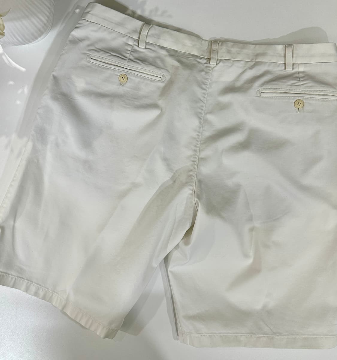 로로피아나 아이보리 버뮤다 팬츠 화이트 반바지 쇼츠 상품이미지3