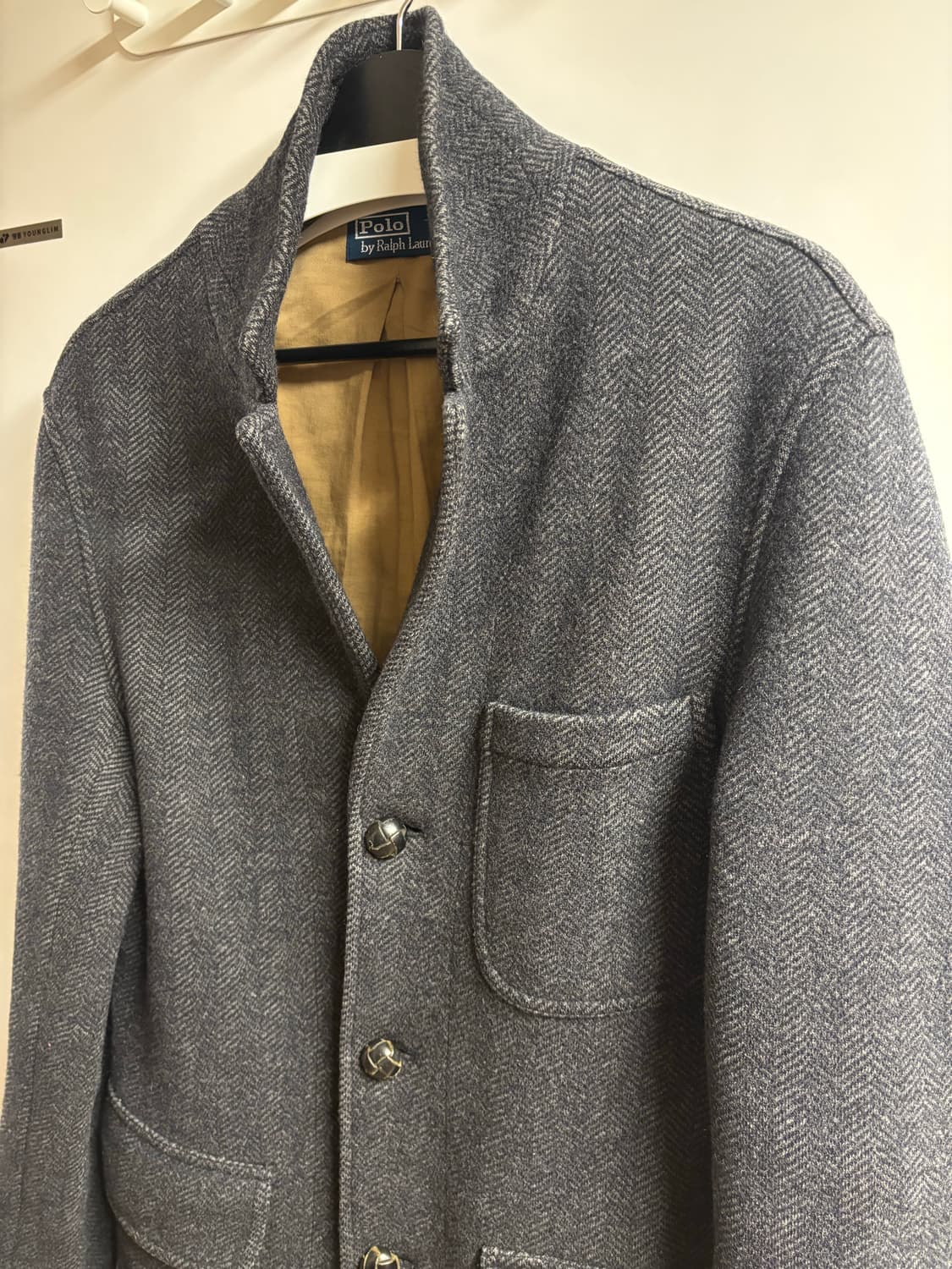 [M] 폴로 랄프로렌 울 헤링본 코트 차콜 상품이미지3
