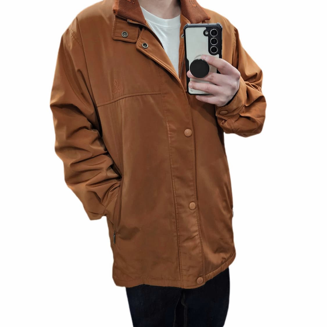 105 지아니 발렌티노 빈티지 사파리 자켓 다크오렌지 상품이미지1