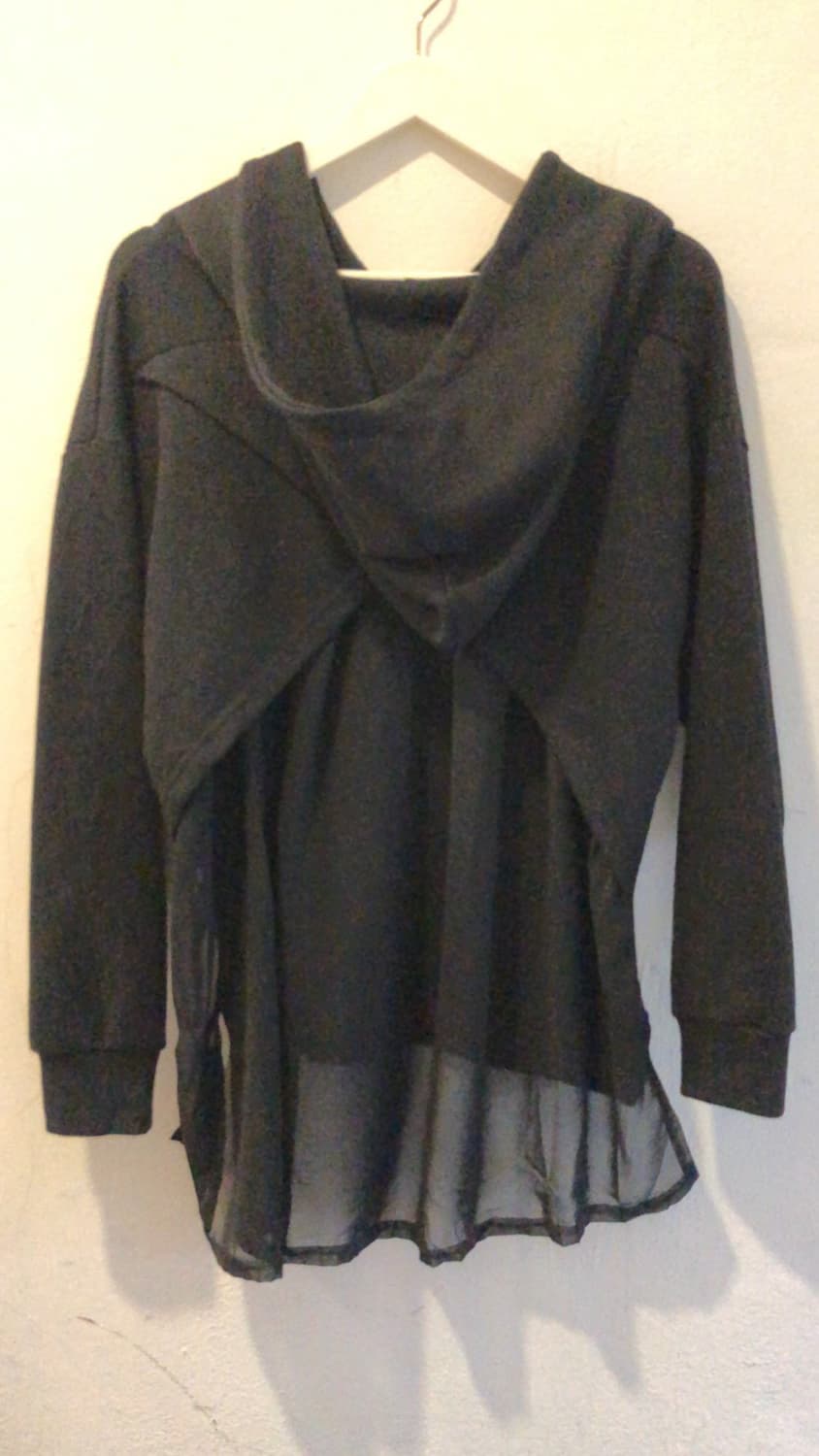 시스루 후드집업 상품이미지1