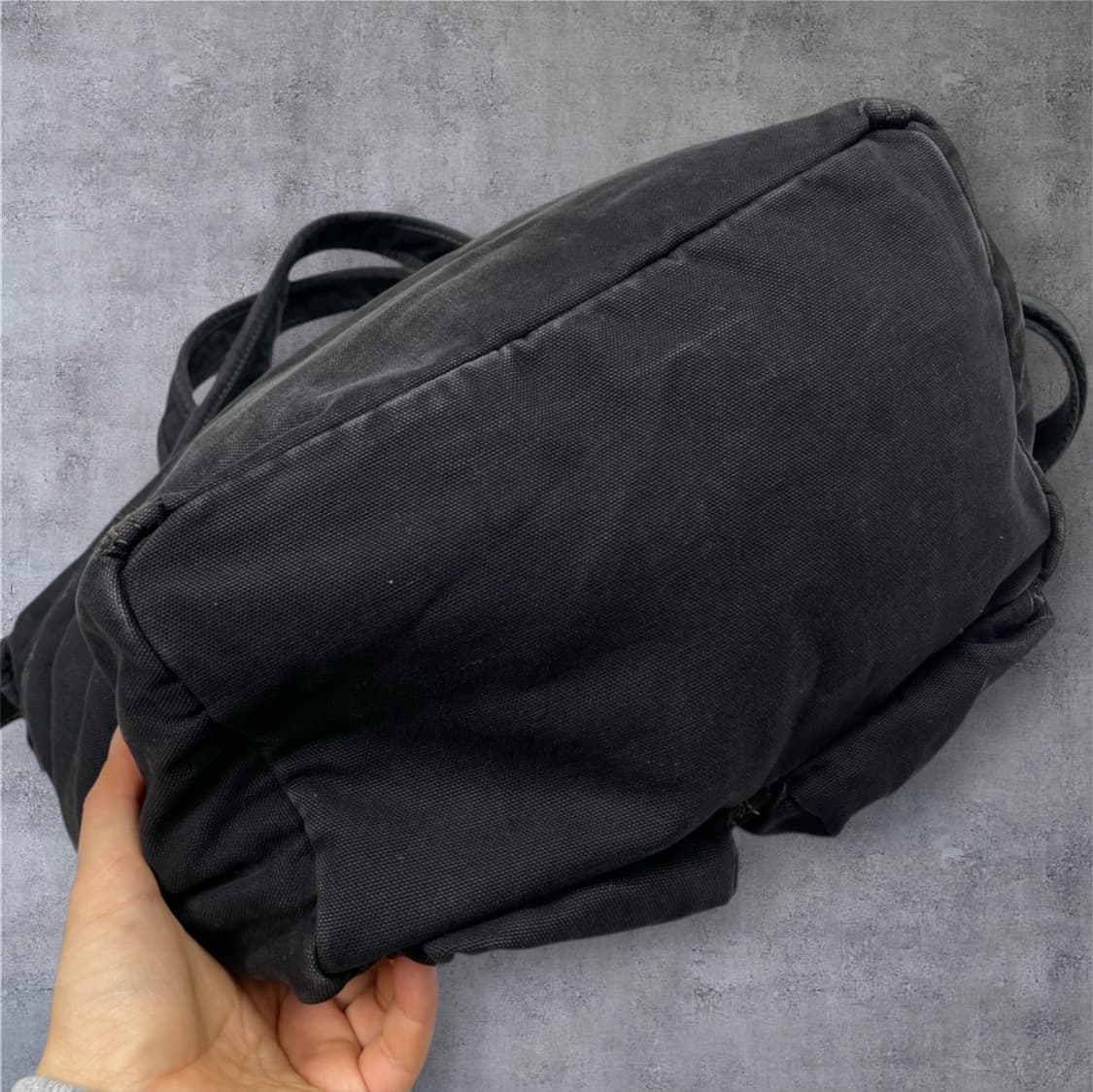 만다리나덕 Mandarina duck 블랙 차콜 토트 겸 크로스백 상품이미지6