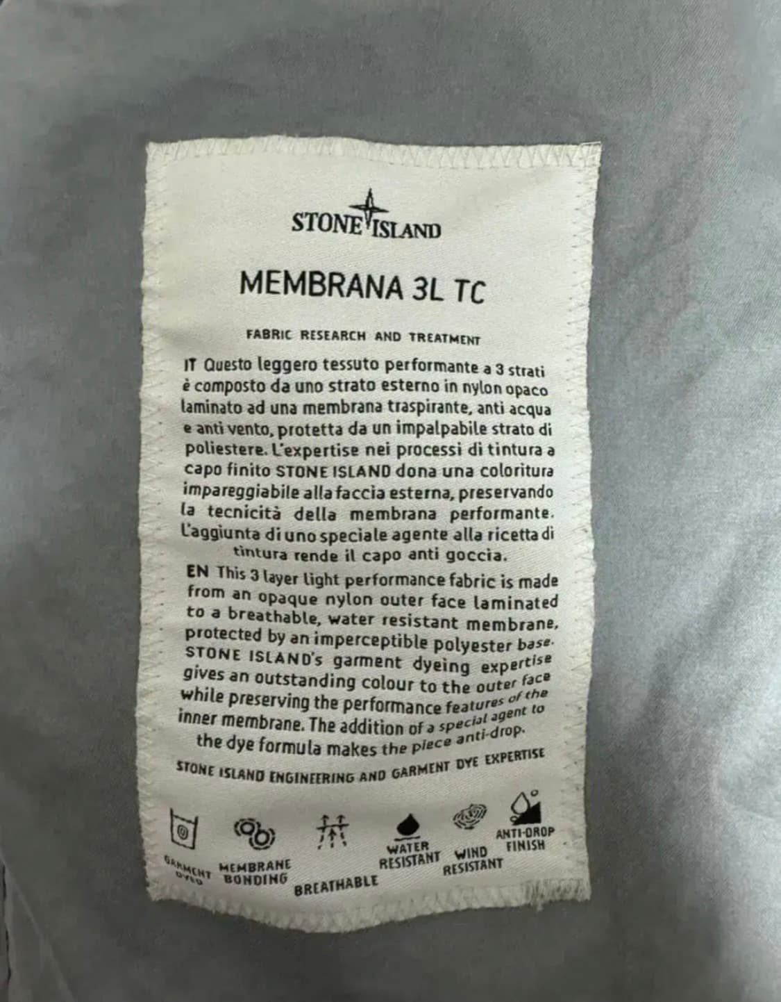 [L]22SS 스톤아일랜드 멤브라나 3L TC 바람막이 자켓 상품이미지5