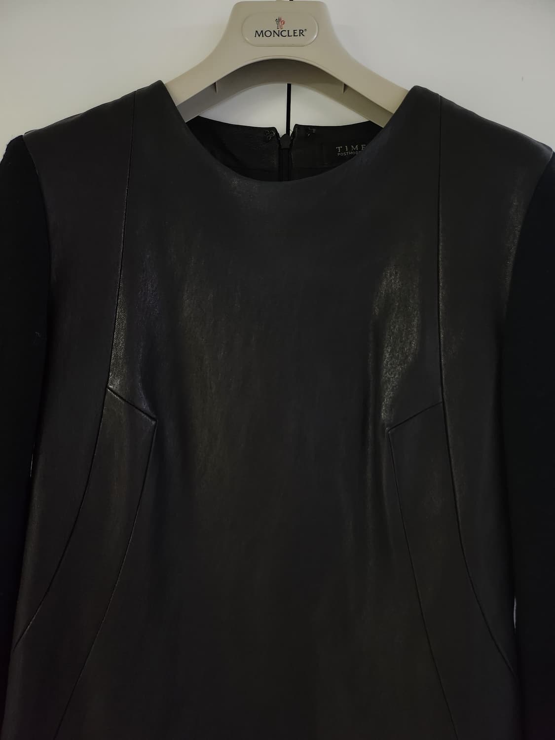 타임 블랙 레더 원피스 상품이미지3