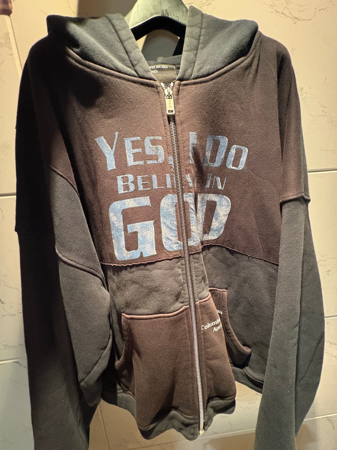 Yes i do believe in god zip up L 상품이미지2