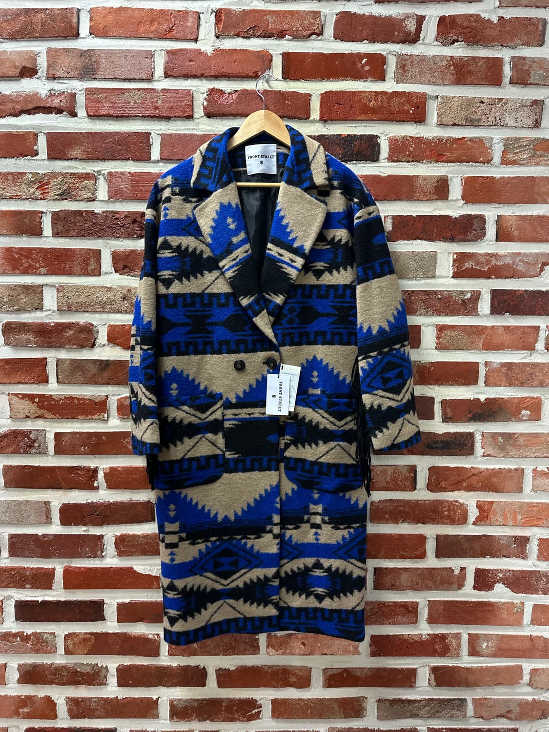 (IT40)프론트스트리트8 나바호 울 코트 상품이미지1