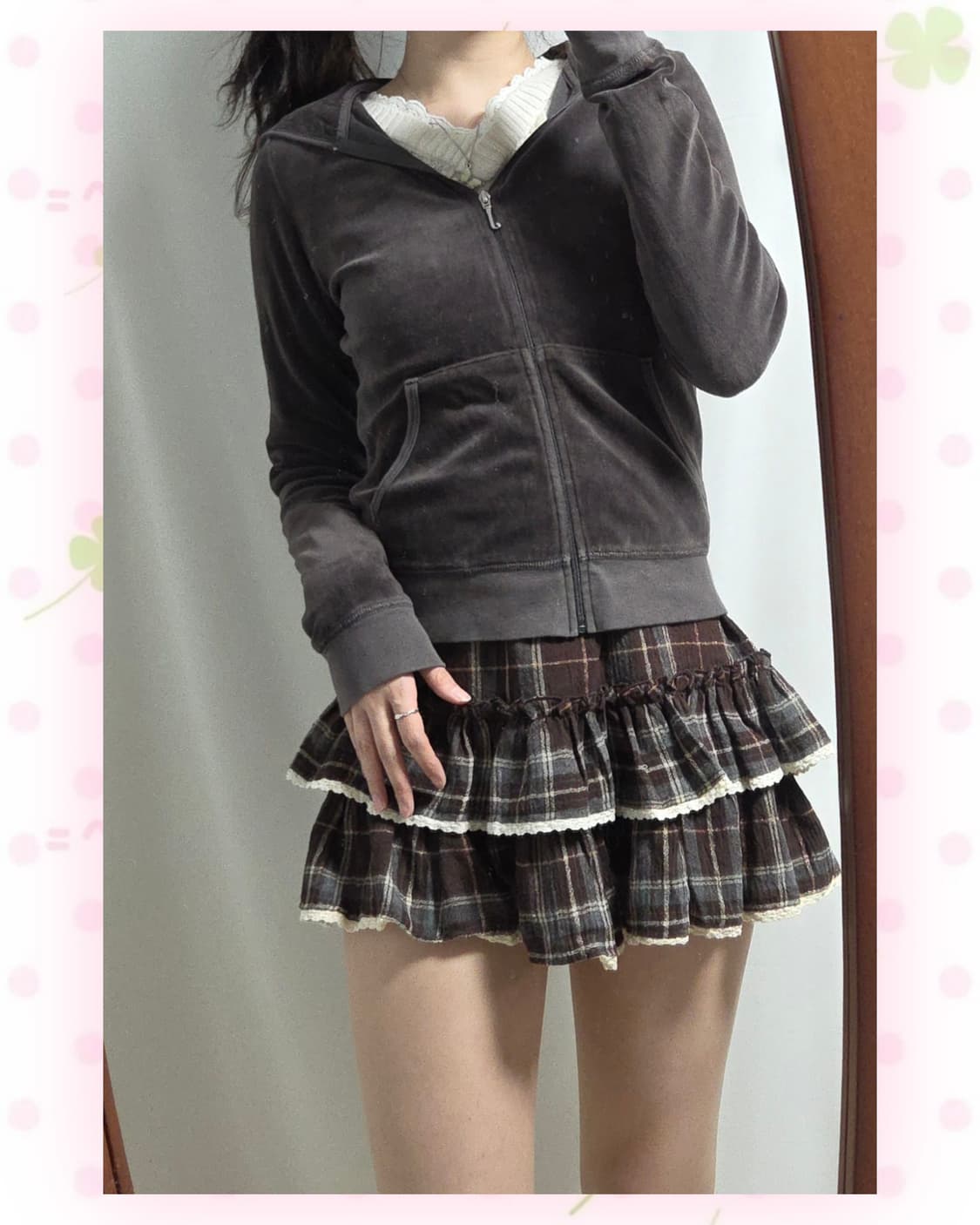 쥬시꾸뛰르 벨벳 후드집업 상품이미지2