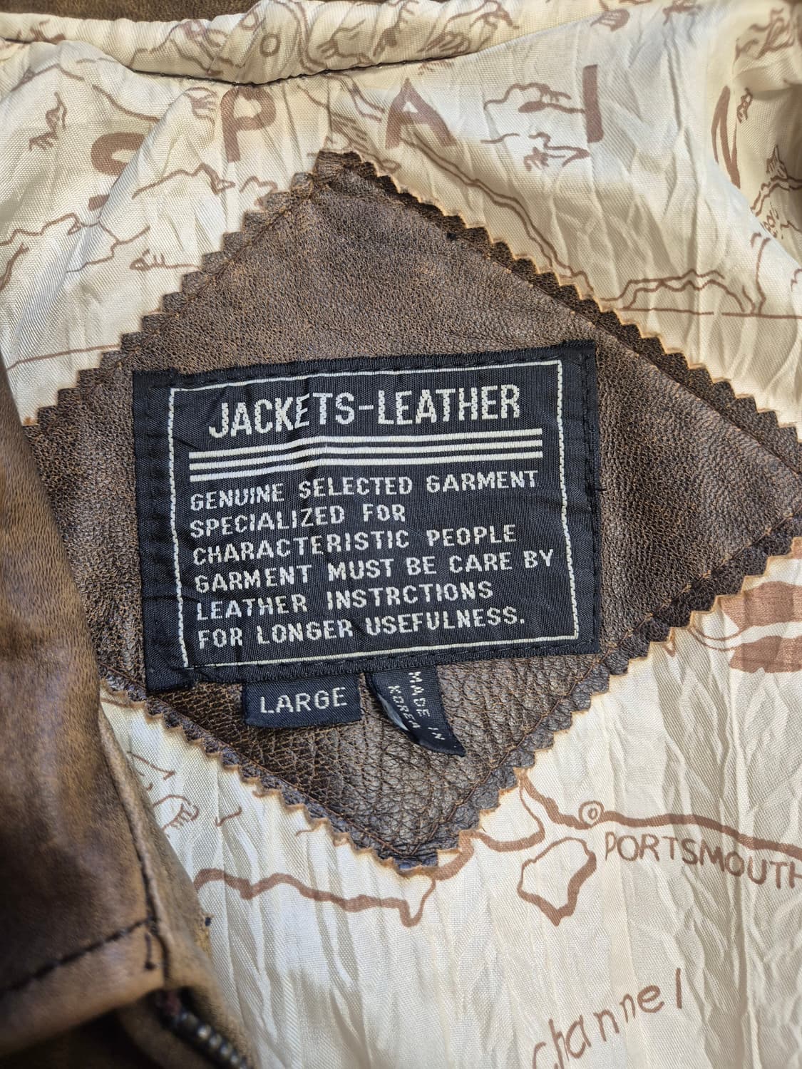 90s 램스킨 A-2 플라이트 레더 자켓 상품이미지6