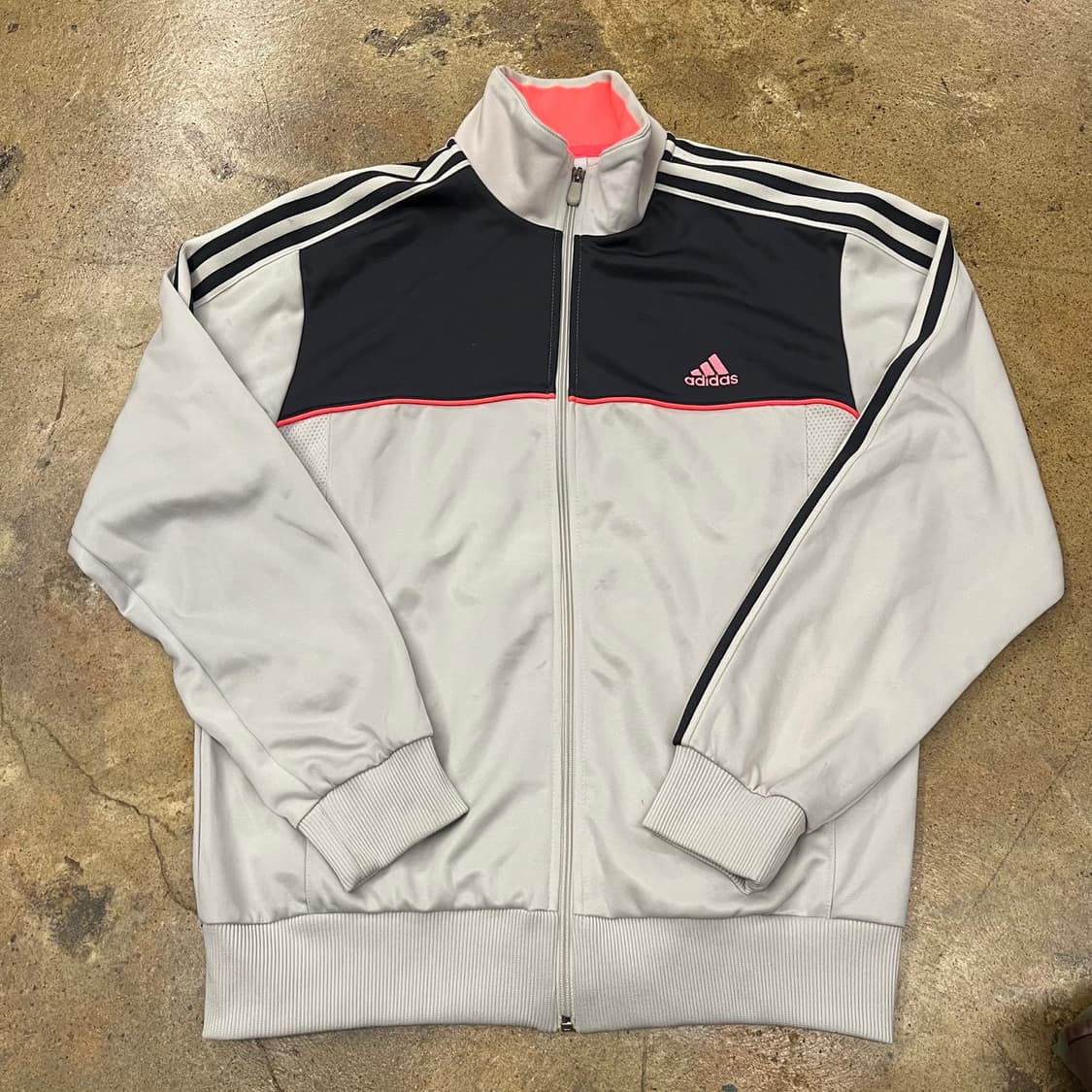 [정품/100] 아디다스 삼선 트랙탑 화이트 네이비 져지 b15 상품이미지2