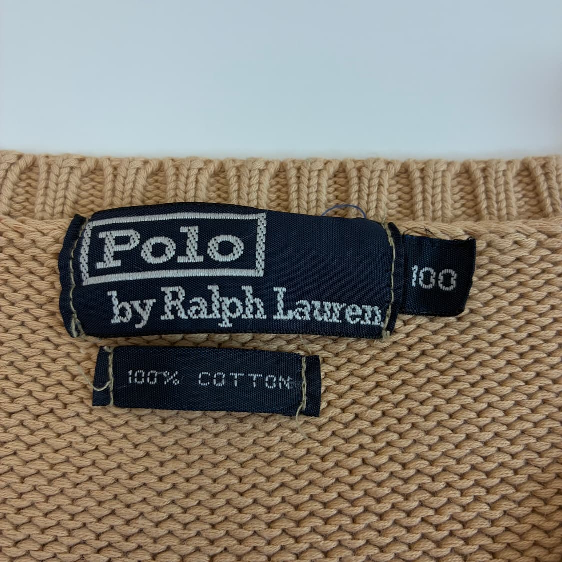 Polo 폴로 랄프로렌 베이지 헤비코튼 니트 상품이미지4